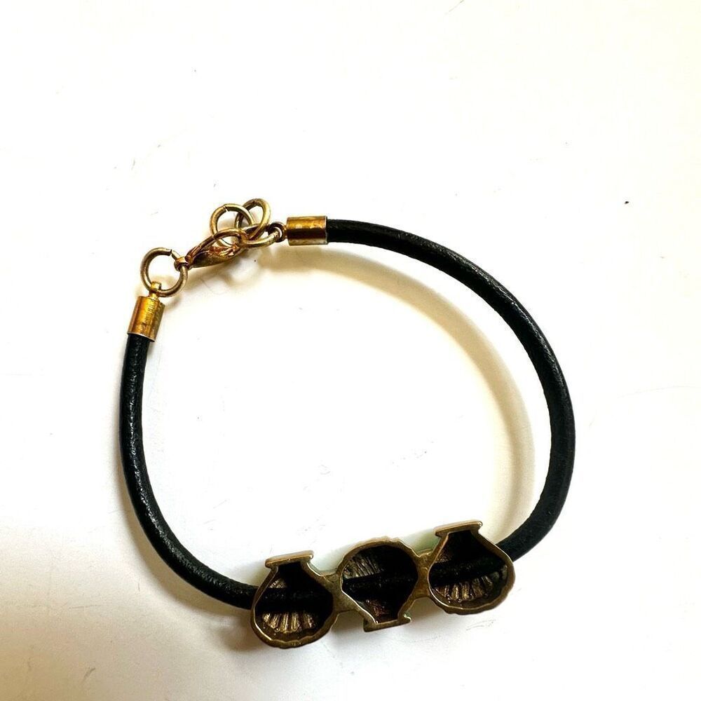 Green seashell bracelet - Picture 6 of 7